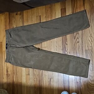 Hollister 90'slim corduroy pants mens 30/32 brown epic flex